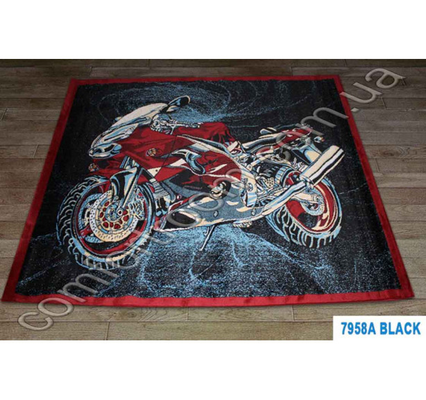 Килим Super Elmas 7958A black-red - Фото 1